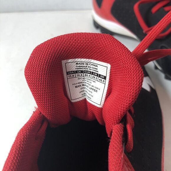 Under Armour UA Baseball Cleats Mens Size 11.5 Leadoff 1250077 - 061 Red Black C - Picture 3 of 11